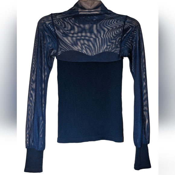 Intimately FREE PEOPLE Light Up Mesh Top Cocktail Travel Layer L - Picture 6 of 9